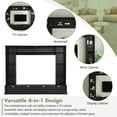 thumbnail image 4 of Harper & Bright Designs Wall Unit Entertainment Center with Bridge and Storage Bookshelves for 78'' TV, Modern TV Console with Cabinets and Open Shelves for Living Room, Black, 4 of 17