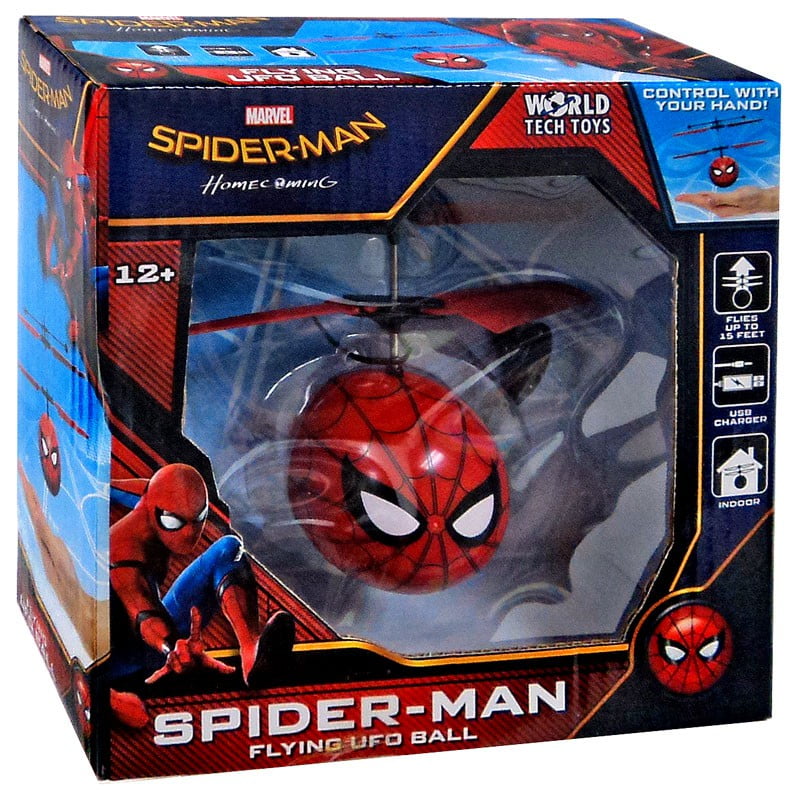 spiderman flying ufo ball