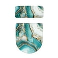 thumbnail image 5 of SEANATIVE Green Marble Print Toilet Lid Covers for Bathroom Toilet Lid Dust Cover and Toilet Tank Lid Cover 2 Pieces Toilet Seat Cover Protector with Elastic Bottom Toilet Seat Cover Protector, 5 of 7