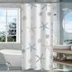 thumbnail image 1 of Cortina de ducha para baño Mouliraty, 80 x 180 cm, impermeable, de secado rápido, de PEVA, resistente al moho, con separación entre humedad y sequedad., 1 of 2