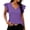 Purple, variant on Lumosvexa Women Short Shirt Tops Womens Casual Plain T-Shirt Relaxed T Shirt White Size S