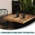 thumbnail image 2 of Shisuyan Steel Angle Bracket 4Pcs 2.75X2.75X1.97in, 2 of 8