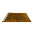 thumbnail image 2 of Ahgly Company Machine Washable Indoor Square Persian Yellow Traditional Area Rugs, 5' Square, 2 of 4
