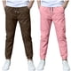 thumbnail image 1 of Odeerbi 2 Pack Boys Summer Cotton Linen Jogger Pants Casual Lightweight Elastic Waist Drawstring Sweatpants Para 3-13 Años, 1 of 9