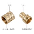 thumbnail image 3 of LOVIVER 8pcs Brass High Pressure Hose Quick Connect Kit, Replacement Parts, M22 to 3/8'', 3 of 8