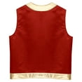 thumbnail image 2 of iixpin Men's Arabian Prince Lamp Cosplay Halloween Costume Vest Open Front Waistcoat Fancy Dress Red XXL, 2 of 5