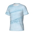 thumbnail image 3 of Rocae Blue Marble for Men's Moisture-Wicking Crew Tee - T-Shirt for Sports, Outdoor Activities, and Casual WearLarge, 3 of 9