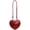 Red, variant on Women Heart Shaped Shoulder Bag Handbag PU Leather Heart Crossbody Bag Ladies Satchel Crossbody Purse