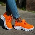 thumbnail image 7 of Walking Shoes Women,Women's Fashion Sneakers,Athletic Shoes Women,Womens Shoes Running Sneakers Tennis Non Slip Walking Gym Workout Athletic Comfortable Fashion saport Casual Shoe,Saffron,6.5, 7 of 7