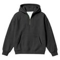 thumbnail image 4 of MUXiin Boys Quarter Zip Hoodies - Waffle Knit Kids Long Sleeve Hooded Sweatshirts Teens Casual Collared Tops Fall Ribbed Sweatshirts Fashion Clothing, 4 of 4