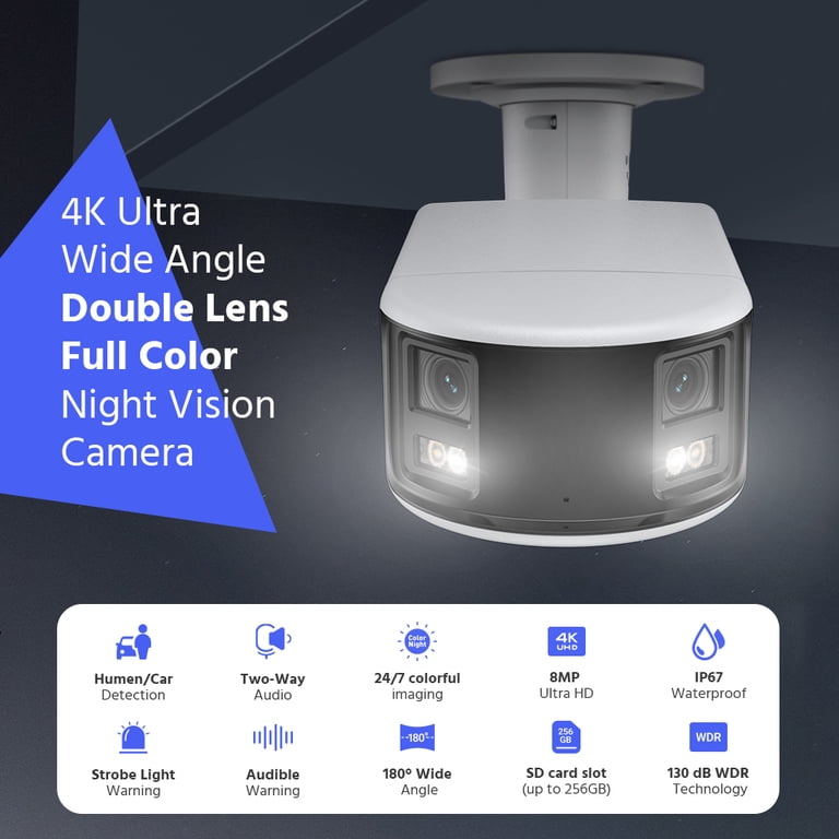 ANNKE Smart Home 180° 8MP/6MP DUO POE Dual Lens Wide View Outdoor ANNKE Smart Home 180° 8MP/6MP DUO POE Dual Lens Wide View Outdoor
