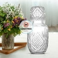 thumbnail image 6 of Maypes Bedside Glass Water Carafe and Glass Set, Drink Pitcher with Lid for Water, Juice, Smoothies, 6 of 7