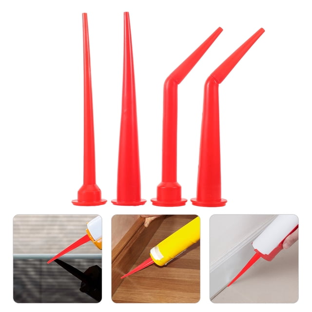 Hytrove 4Ud Boquillas De Extensión Para Pistola De Calafateo Color Rojo Para Uso En El Hogar