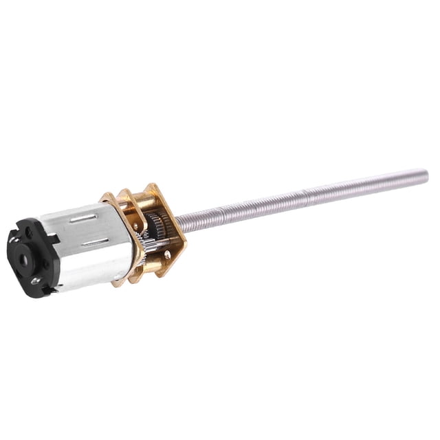 Motor Eléctrico Pequeño, Motor de Engranaje de Salida de Rosca de Tornillo DC 6V Motor de CC 30 rpm ~ 500 rpm Para Modelo de Robot RC DIY
