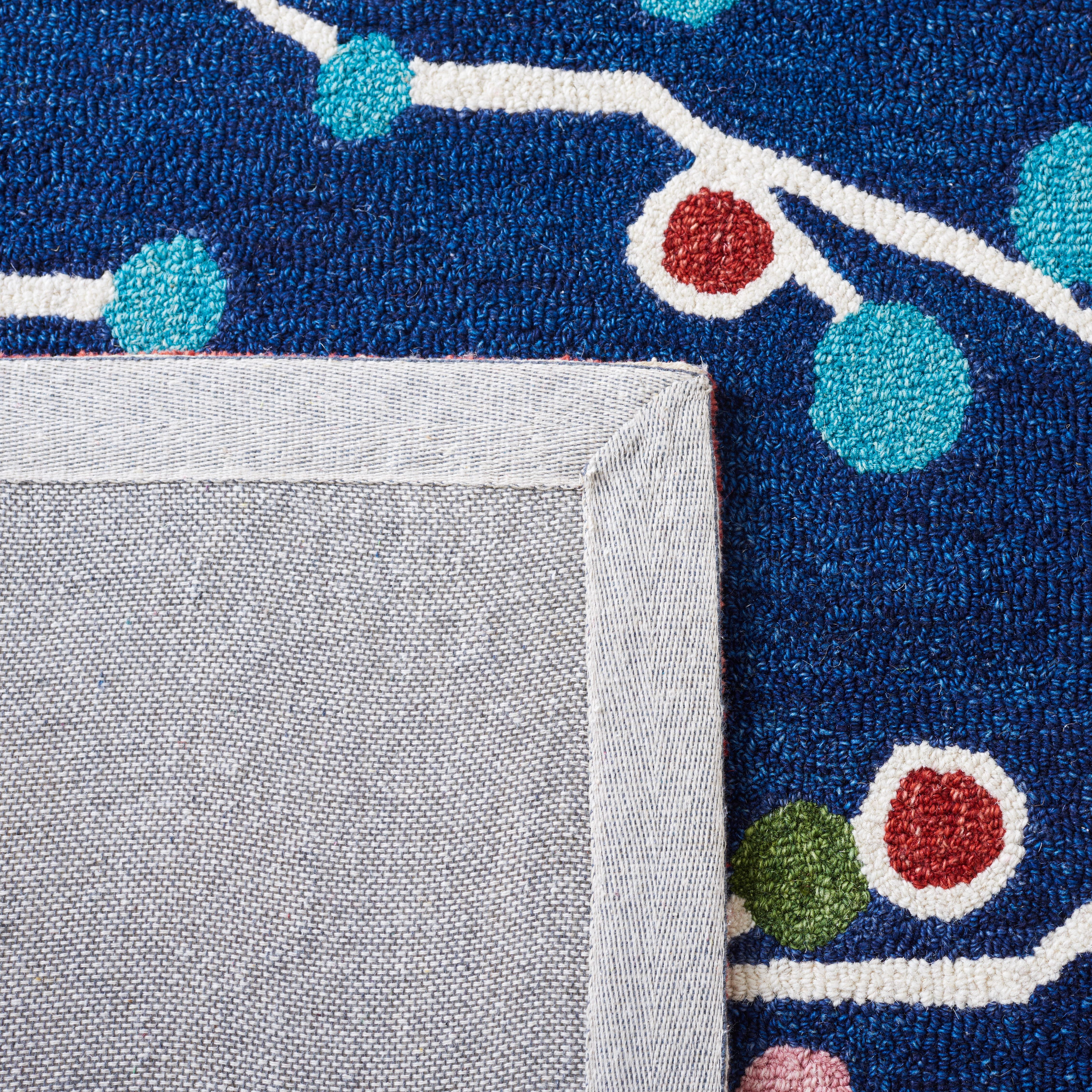 SAFAVIEH Jardin Bevin Floral Area Rug, Blue/Pink, 8' x 10'