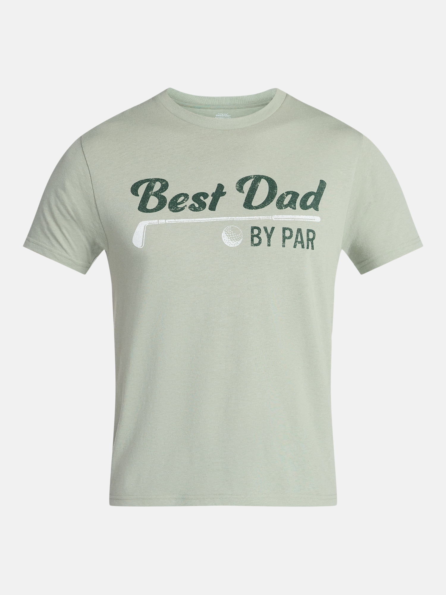 Father's Day Men's Best Dad By Par Graphic Tee by Way to Celebrate, Sizes XS-5XL