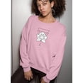 thumbnail image 2 of Lotus Flower  Mandala Sweatshirt Women -Image by Shutterstock, Female Small, 2 of 4