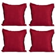 thumbnail image 1 of Cojin Decorativo Cuadrado Set de 4 Red Rojo, 1 of 4