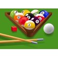 thumbnail image 2 of Billiard Vector Illustration Wall Mural Decal Sticker, Wallmonkeys Peel & Stick Vinyl Graphic (36 in W x 25 in, 2 of 4
