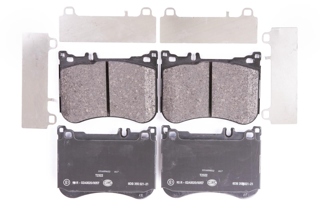 HELLA 355021211 OE Formulated Low-Metallic Disc Brake Pad Set