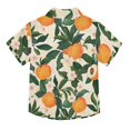 thumbnail image 2 of Dailycode Small Short Sleeve Button Down Shirts Peaches and Flower Casual Shirt 3-10 Years, 2 of 9