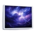 thumbnail image 2 of Designart "Storm delicate Lightning" Landscapes Floater Framed Canvas Art Print, 2 of 7