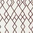 thumbnail image 5 of SAFAVIEH Cedar Brook Jamison Geometric Cotton Area Rug, Ivory/Rust, 6' x 6' Square, 5 of 5