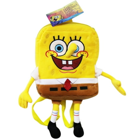 spongebob squarepants small plush backpack 10in spongebob squarepants small plush backpack 10in