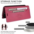 thumbnail image 6 of Leather For Google Pixel 10a 6.3-inch Case , RFID Blocking,Flip Color blocking Wallet Leather Case With Cash Holder Magnetic Closure Shockproof Kickstand Protective Phone Cases Cover,Red, 6 of 10