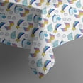 thumbnail image 5 of White Cartoon Unicorn Rainbow Heart Star Pattern Square Tablecloth,Waterproof Square Table Cover,Wipeable Spillproof Washable Table Cover for Home Kitchen Party Decor 60"x60"(152x152cm), 5 of 6