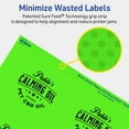 thumbnail image 5 of Avery Printable Round Labels, Neon Green, 2.75" Diameter, 240ct, 5 of 11
