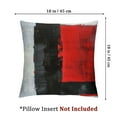 thumbnail image 4 of Red and Grey Abstract Art Pillow Cover, Modern Black White Wall Decorative Throw Pillows Cushion Cover for Bedroom Sofa Living Room Set of 2, 4 of 8