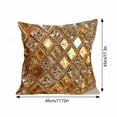 thumbnail image 2 of Lunxisen 2 Pcs Velvet Decorative Pillow Cover Soft Plush Cushion Case for Sofa Bed Living Room Home Decor Accent Throw Pillow, 2 of 7