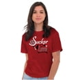 thumbnail image 5 of Sucker For Love Funny Valentines Day Women's Graphic T Shirt Tees Brisco Brands X, 5 of 6