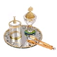 thumbnail image 3 of AMLESO Arabian Incense Burner Censer Ornament Metal Aureate Incense Holder with Storage, 3 of 8