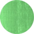 thumbnail image 1 of Ahgly Company Indoor Round Oriental Emerald Green Industrial Area Rugs, 5' Round, 1 of 4