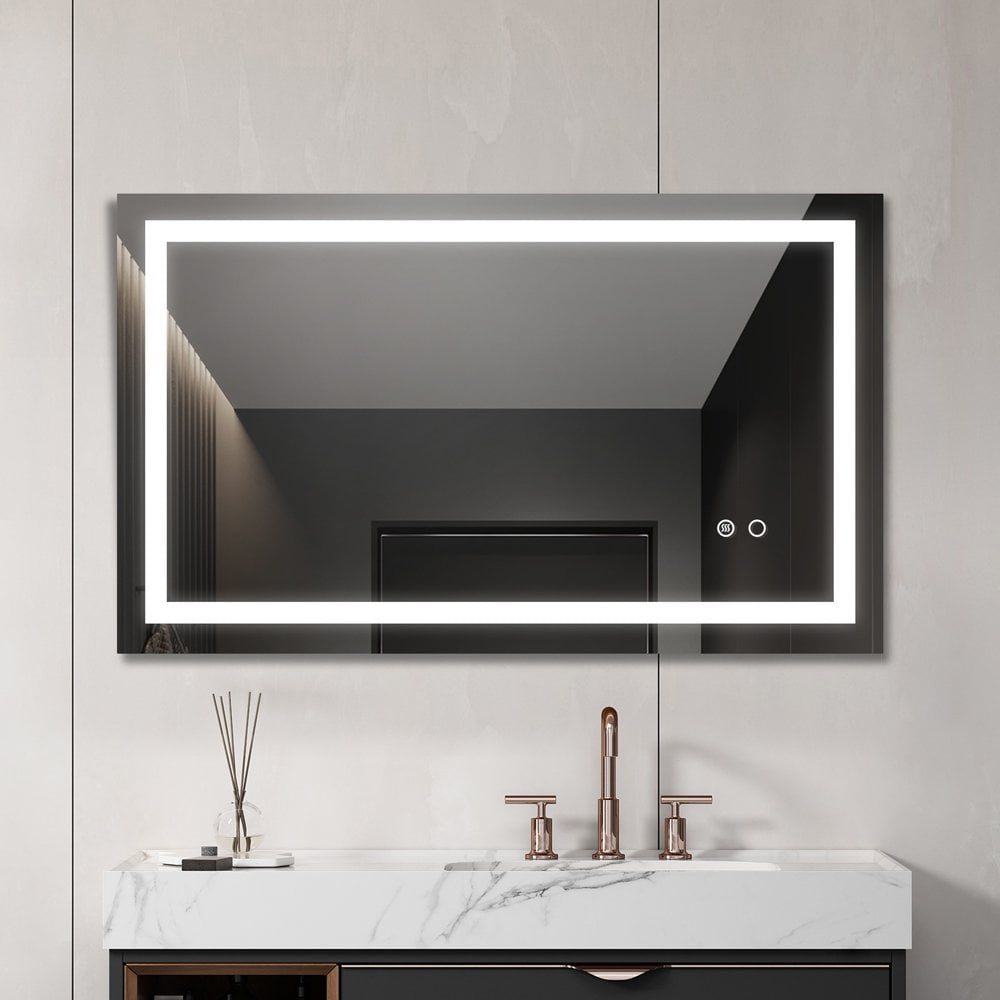 40 x 24 Inch LED Bathroom Mirror for Vanity ,Wall Mounted Lighted ...