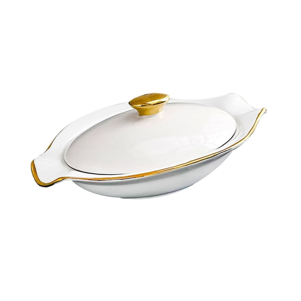 Tazón de sopa de borde ancho, tazón de ensalada de postre con tapa, regalo, tazón apto para microondas, plato de Pasta de cocina, tazón con borde para 85 pulgadas 200ml