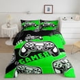 thumbnail image 2 of Castle Fairy Video Game Twin Comforter Sets for Boys,Black Green Bedding Set, 2 of 8