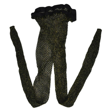 POPLIS Women Hollow Out Mesh Tights Metallic Sequins See-Through Fishnet Pantyhose Stockings Night Party Clubwear Lingerie