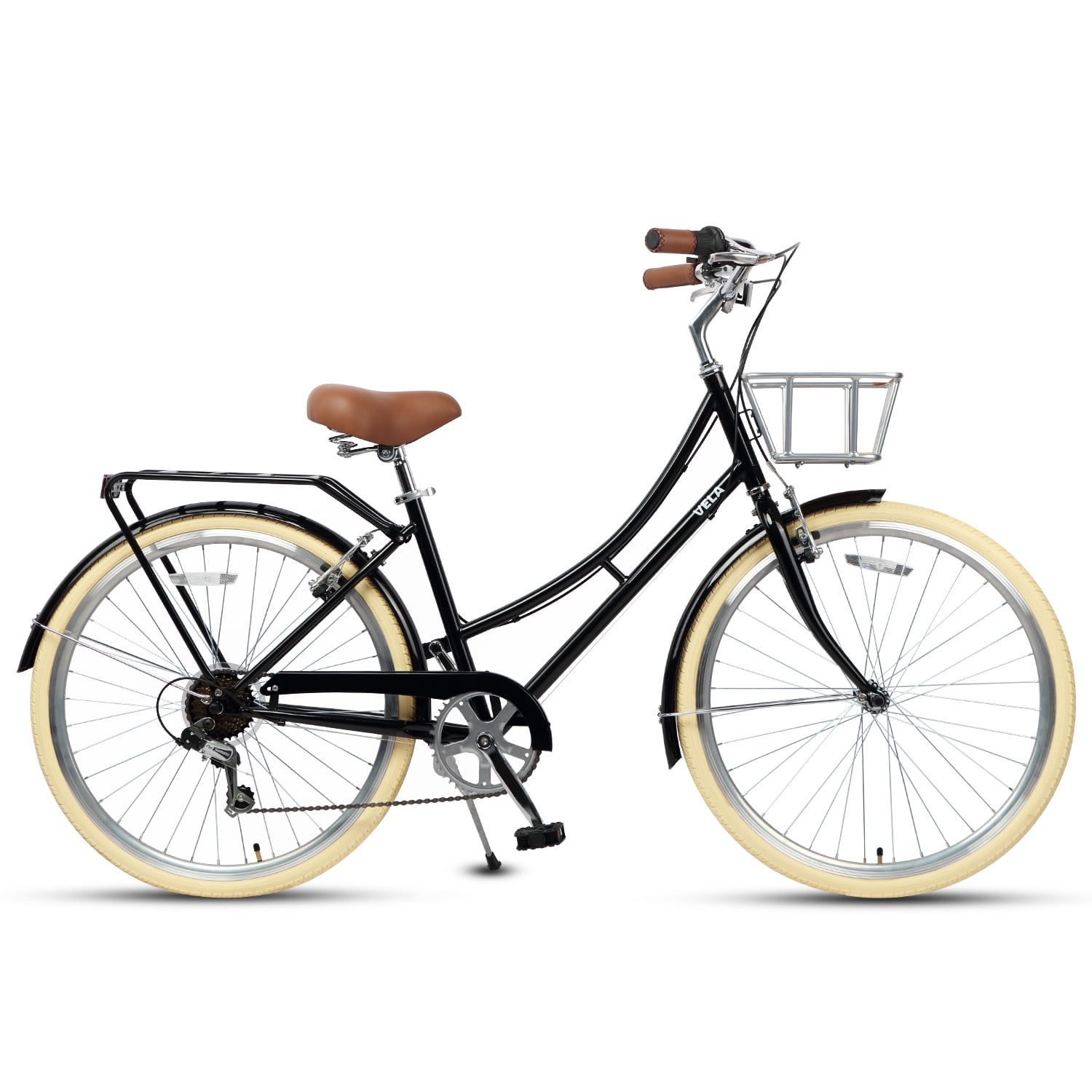 AVASTA 26 Inch Hybrid Bike, Lightweight Step-Through Hi-Ten Steel