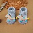 thumbnail image 4 of 1/3-Pairs Newborn Girls Boys 3D Cartoon Slipper Cotton Anti-slip Booties Socks 0-12 Months, 4 of 9
