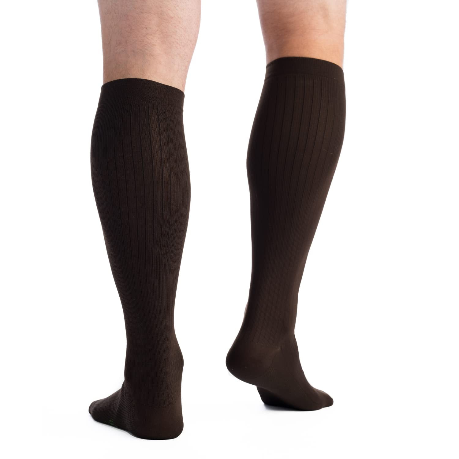 EvoNation Men's Classic Ribbed 15-20 mmHg Compression Socks
