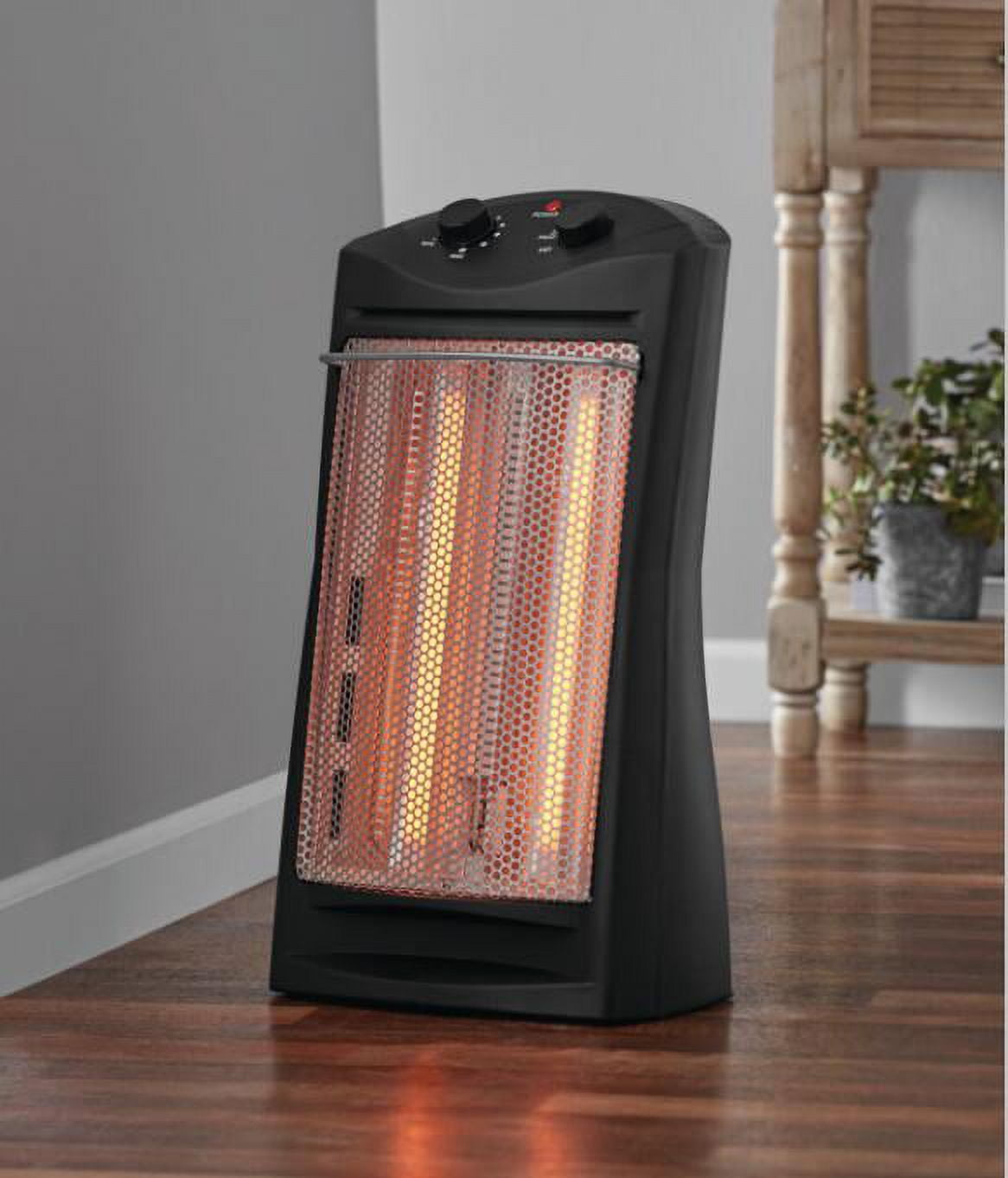 Mainstays Radiant Quartz Space Heater, Black, DF1511-AB - Walmart.com