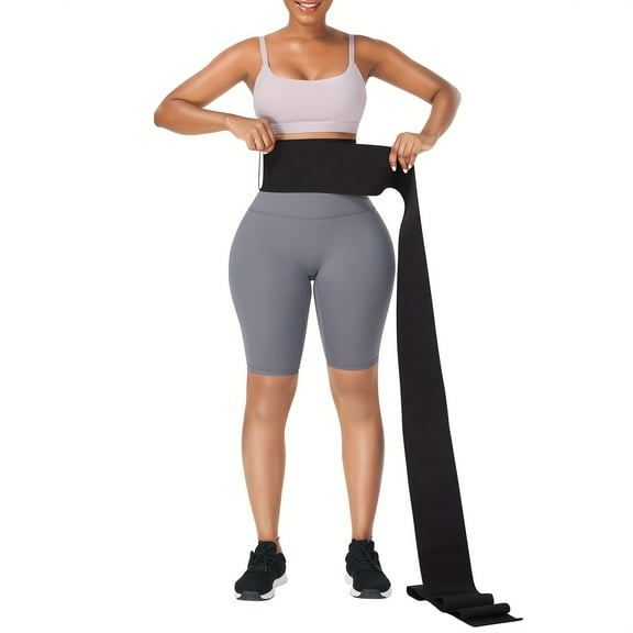 Women' Adjustable Hook & Loop Waist Trainer Belt - Tummy Wrap Suitable for Postpartum,,, Gym & Daily Wear - Belly Body Shaper Torso Trimmer
