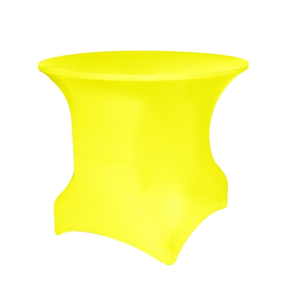 Ultimate Textile Spandex Stretch Fitted Table Cover - Fits 60 and 72-Inch Round Tables