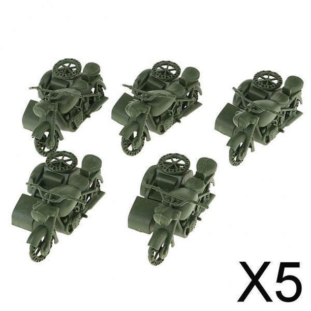 Kits de Modelos de Motocicletas de de Las Fuerzas Armadas Alemanas de La Segunda Mundial, 5x5 Uds., para Mesa de Arena 5 piezas