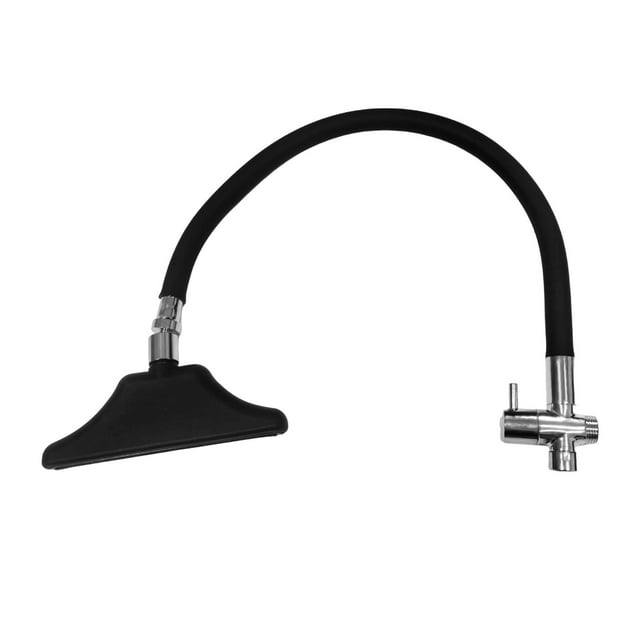 lionlar Pomme de Douche en Cascade Réglable Accessoires Flexibles Circulation d'Eau Robuste pour Bol à Shampoing pour SPA Salon de Beauté Style A