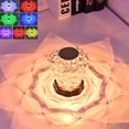 thumbnail image 2 of QINXIN Led Crystal Table Lamp Rose Projector Light 3/16 Colors Rechargeable Romantic Diamond Night Light, 2 of 7