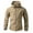 14# Khaki, variant on Men's Tactical Softshell Jacket Waterproof Fleece Hooded Hunting Coat Khaki L